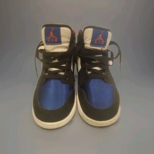 Nike Air Jordan 1 Mid SE 'Rivals' Laker Top 3 852542 BQ6931 005 GS Boys Sz 5Y